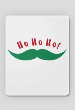 Podkładka pod mysz Ho Ho Ho Wąsy Mikołaja