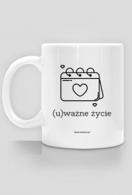 Uważny kubek - (U)ważne życie - Biały