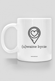 Uważny kubek - (U)ważne bycie - Biały