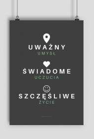 Plakat - Umysł Uczucia Życie - Grafika pełna