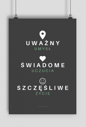 Plakat - Umysł Uczucia Życie - Grafika pełna