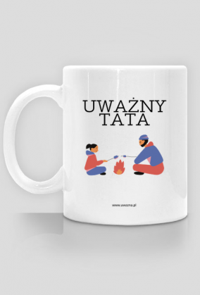 Uważny kubek - Uważny tata - Biały