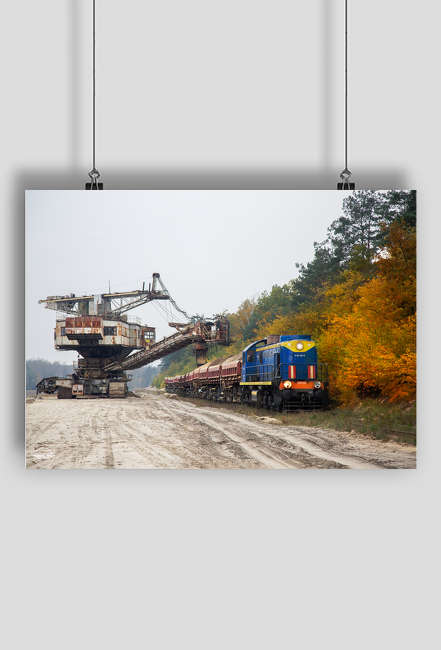 Plakat A1 - "Kopalnia Piasku Kotlarnia - pole piaskowe Korzonek"