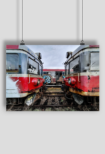 Plakat A1 "ostatnie spojrzenie EN57"