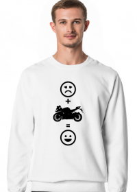 Motorbike makes happy (bluza męska klasyczna) cg
