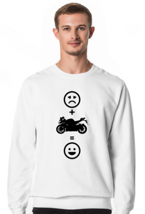 Motorbike makes happy (bluza męska klasyczna) cg