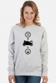 Motorbike makes happy (bluza damska klasyczna) cg