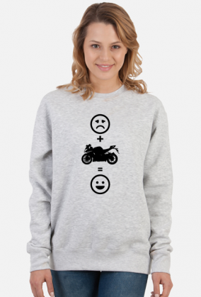 Motorbike makes happy (bluza damska klasyczna) cg