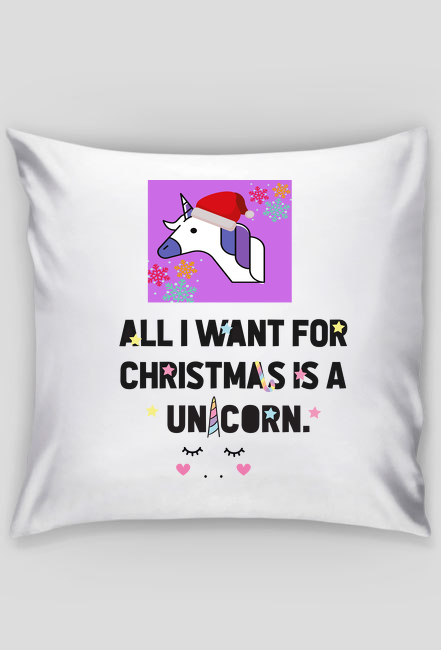 Poduszka Świąteczna Unicorn