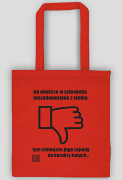 Niezadowolenie ekologiczna torba na zakupy