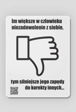 Niezadowolenie podkładka pod mysz
