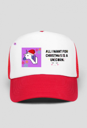 Świąteczna Czapka Unicorn