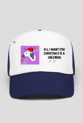 Świąteczna Czapka Unicorn