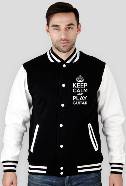 Keep Calm And Play Guitar - męska bluza jacket