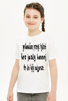 Koszulka do jazdy konnej.