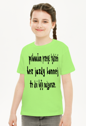 Koszulka do jazdy konnej.