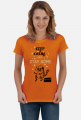 Koszulka damska- Keep calm and stay home!