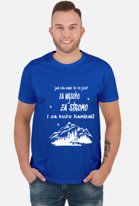 Koszulka męska górska- ZA STROMO- Góry, mountains