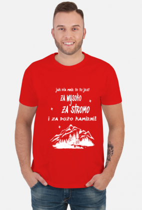 Koszulka męska górska- ZA STROMO- Góry, mountains