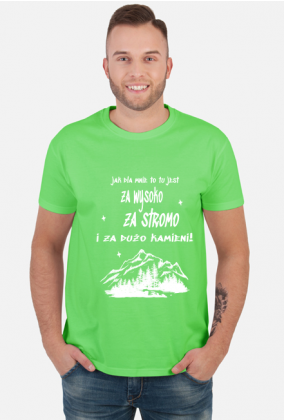 Koszulka męska górska- ZA STROMO- Góry, mountains