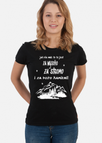Koszulka damska górska- ZA STROMO- Góry, mountains