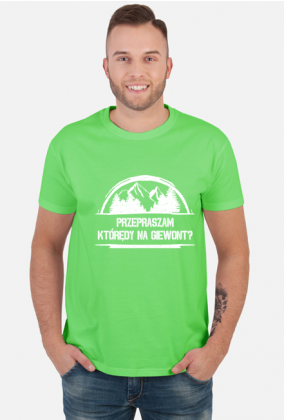 Koszulka męska górska- GIEWONT- Góry, mountains