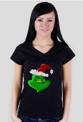 Świąteczna koszulka damska| Grinch
