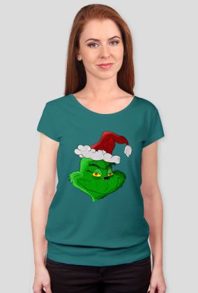 Świąteczna koszulka damska| Grinch