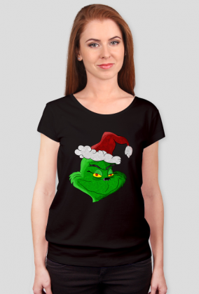 Świąteczna koszulka damska| Grinch