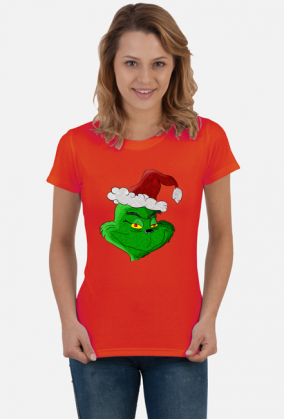 Świąteczna koszulka damska| Grinch