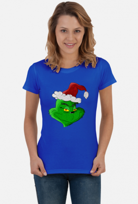 Świąteczna koszulka damska| Grinch