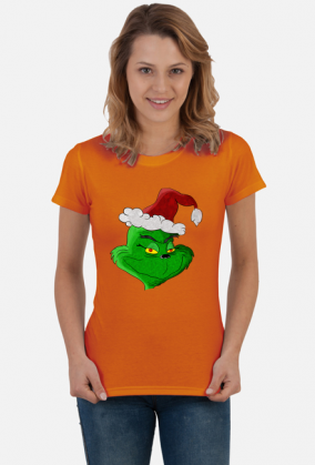 Świąteczna koszulka damska| Grinch