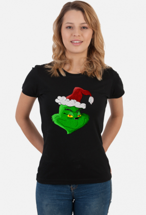Świąteczna koszulka damska| Grinch