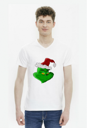 Świąteczna koszulka męska| Grinch
