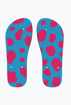 Japonki łaty blue pink