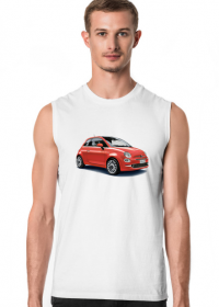Fiat 500 koszulka bez rękawów z Fiatem