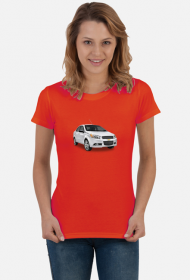 Chevrolet Aveo koszulka damska z Chevroletem