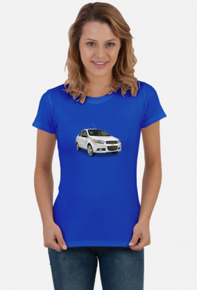 Chevrolet Aveo koszulka damska z Chevroletem