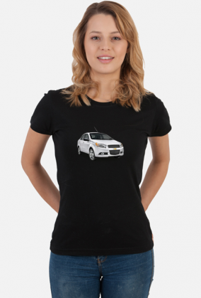Chevrolet Aveo koszulka damska z Chevroletem