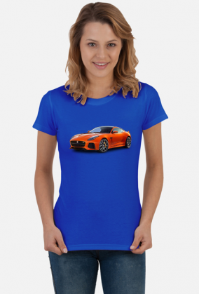 Jaguar F-Type koszulka damska z Jaguarem