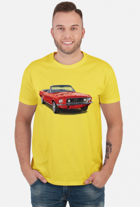 Ford Mustang koszulka męska z klasykiem