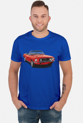 Ford Mustang koszulka męska z klasykiem
