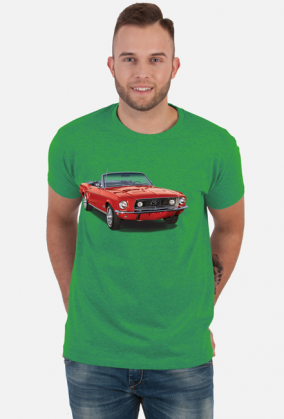 Ford Mustang koszulka męska z klasykiem