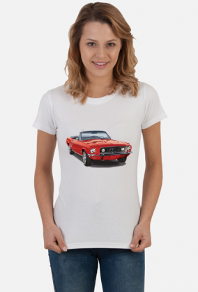 Ford Mustang koszulka damska z klasykiem