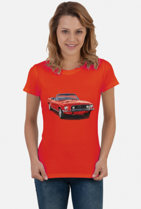 Ford Mustang koszulka damska z klasykiem