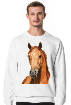 Portret koń kasztan