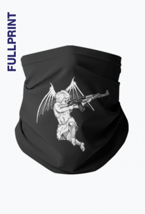 Komin Czarny Metal z Aniołkiem