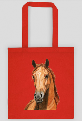 Portret koń kasztan
