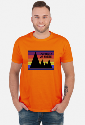 Koszulka męska górska- LOVE PEOPLE LOVE MOUNTAINS