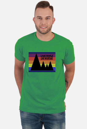 Koszulka męska górska- LOVE PEOPLE LOVE MOUNTAINS